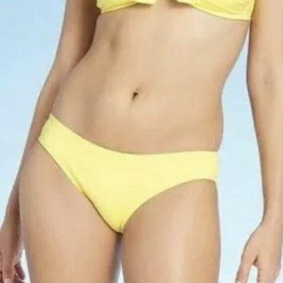 Kona Sol Medium Coverage Hipster Bikini Bottom Light Yellow XL - Picture 1 of 8